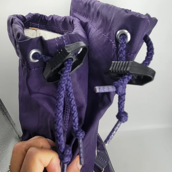 VTG Sorel Women's 5 Purple Winter Snow Boots Felt Liner Insulated Waterproof - Picture 8 of 16